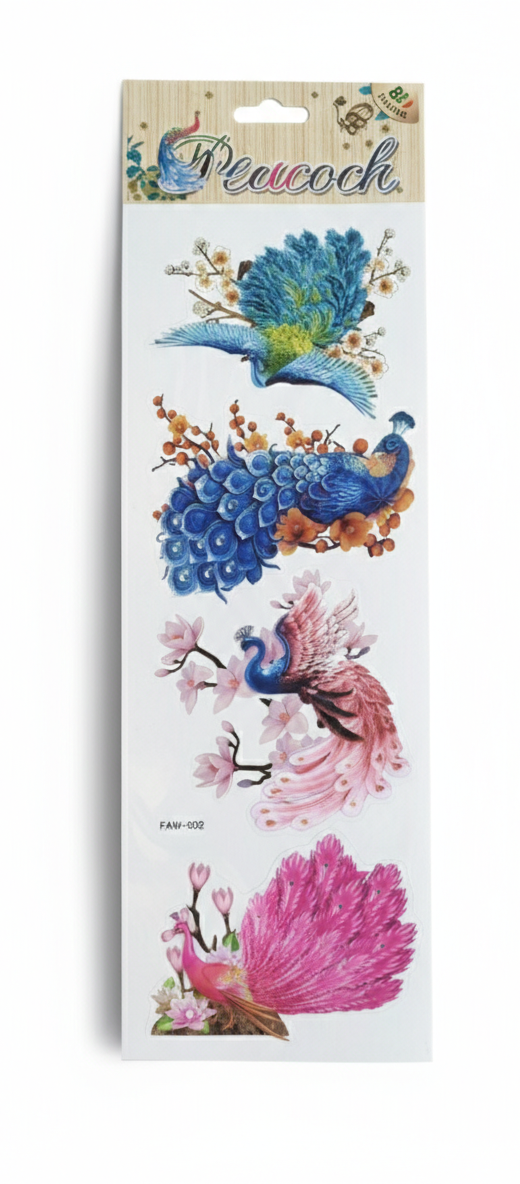 Four unique peacock designs inspired by nature