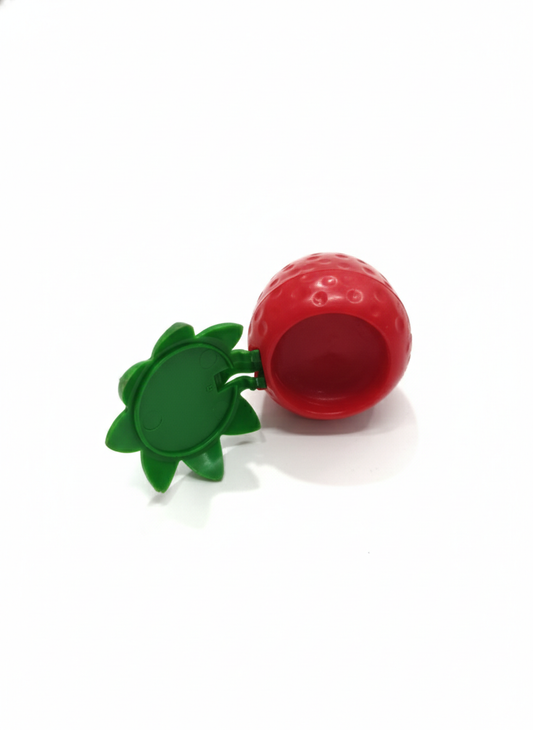 Red Strawberry Lip Balm Container