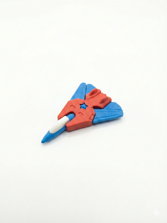 3D Fighter Jet Eraser for Kids | Airplane Shape Pencil Eraser