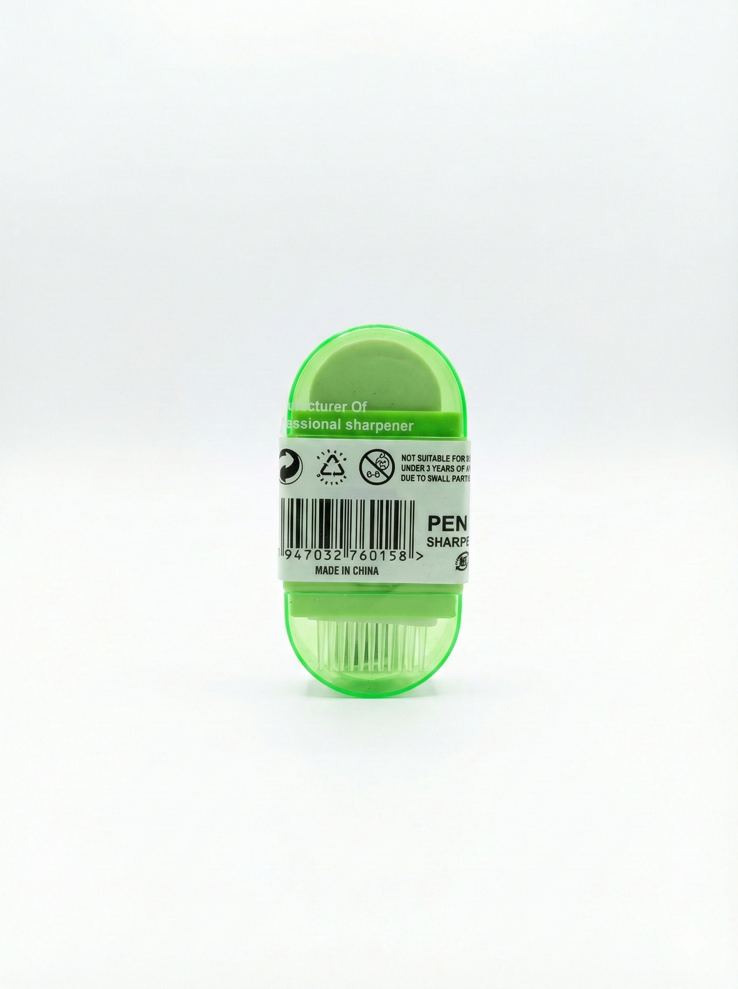 2-in-1 Pencil Sharpener with Eraser & Cleaning Brush
