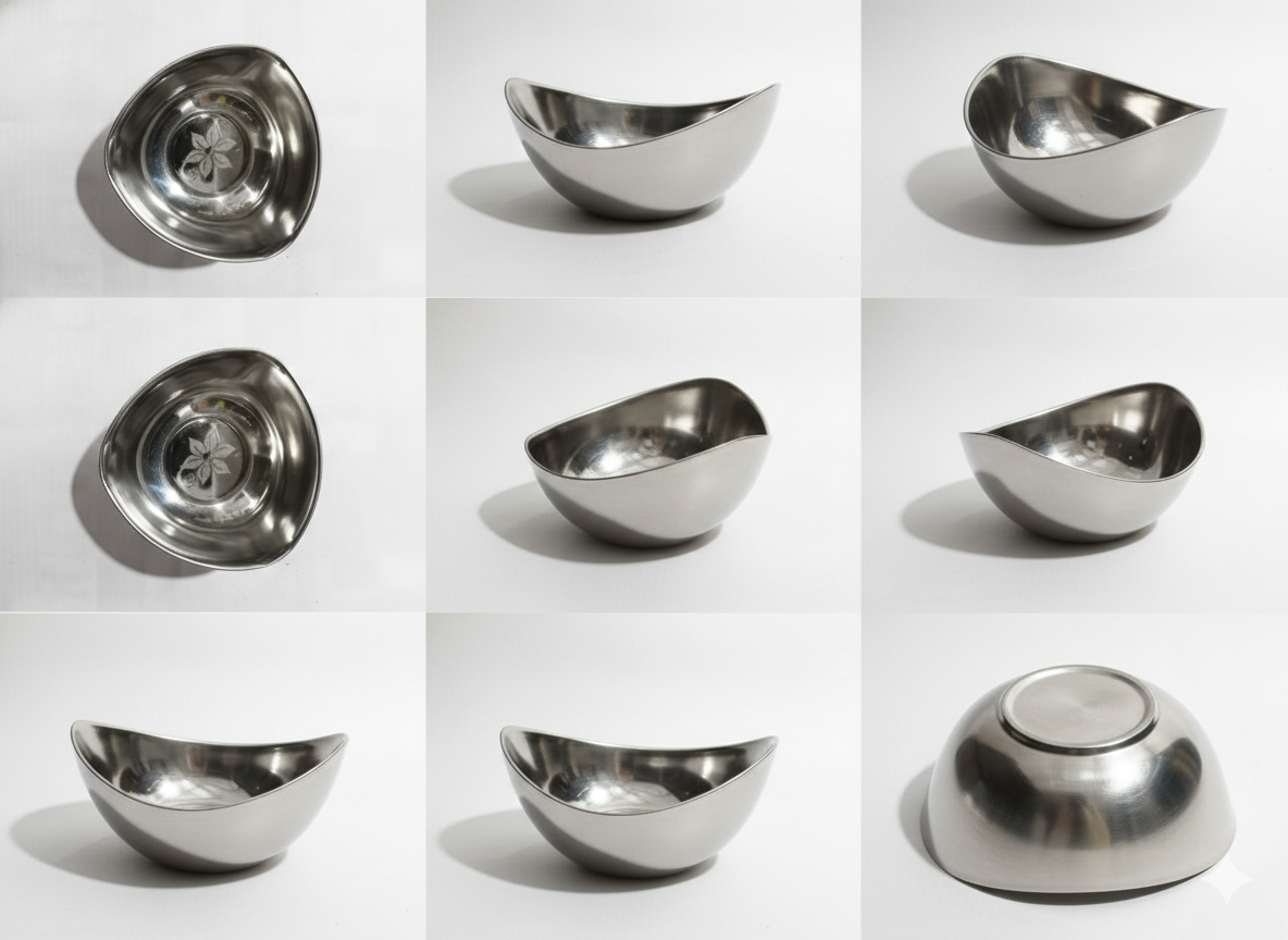 Stainless Steel Pouring Bowl with Spout