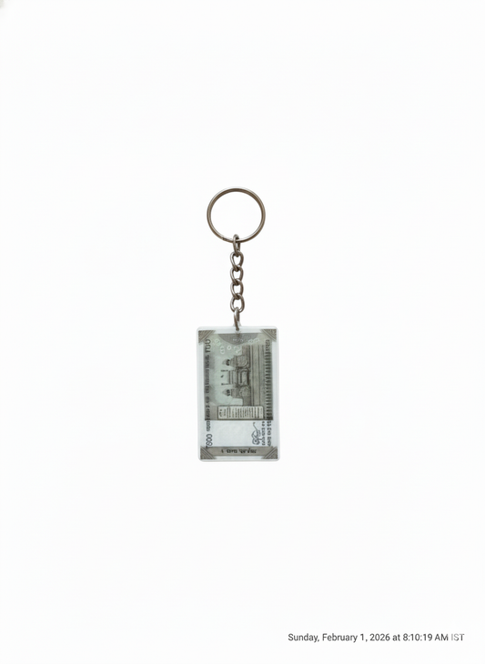 Unique Money Print Keychain Gift for Men & Women