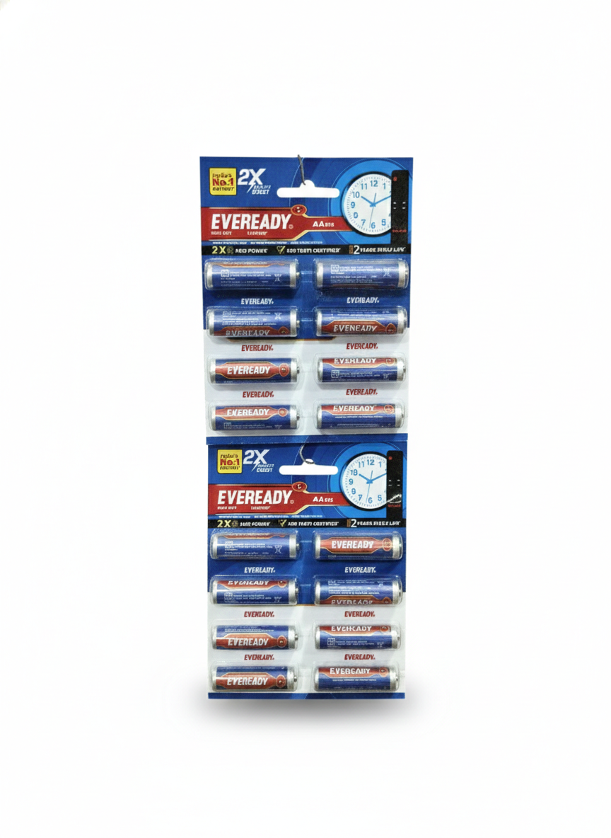 Eveready AA Batteries 12 Pack | Zinc Carbon Double A Battery ( 1 peace )