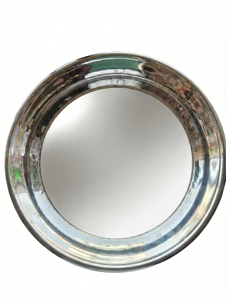 32 Inch Round Chrome Frame Ring | Decorative Mirror Frame | Premium Stainless Steel Circular Frame