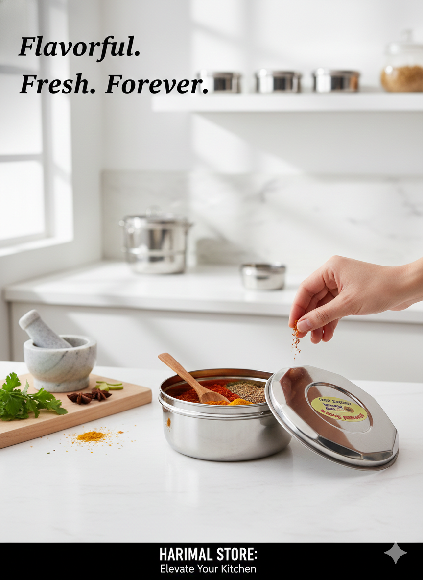 Food-Grade Steel, Durable & Rust-Proof | Ideal for Kitchen Storage, Snacks & Leftovers