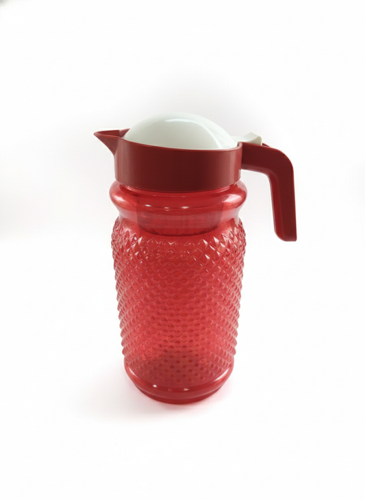 Plastic Water Jug with Lid and 6 Glass Set