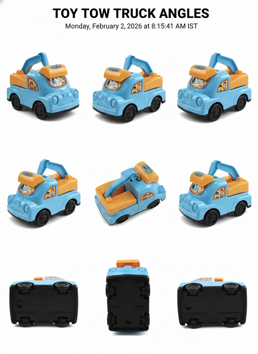 Kids Toy Car with Handle | Blue Plastic Mini Car Toy for Toddlers