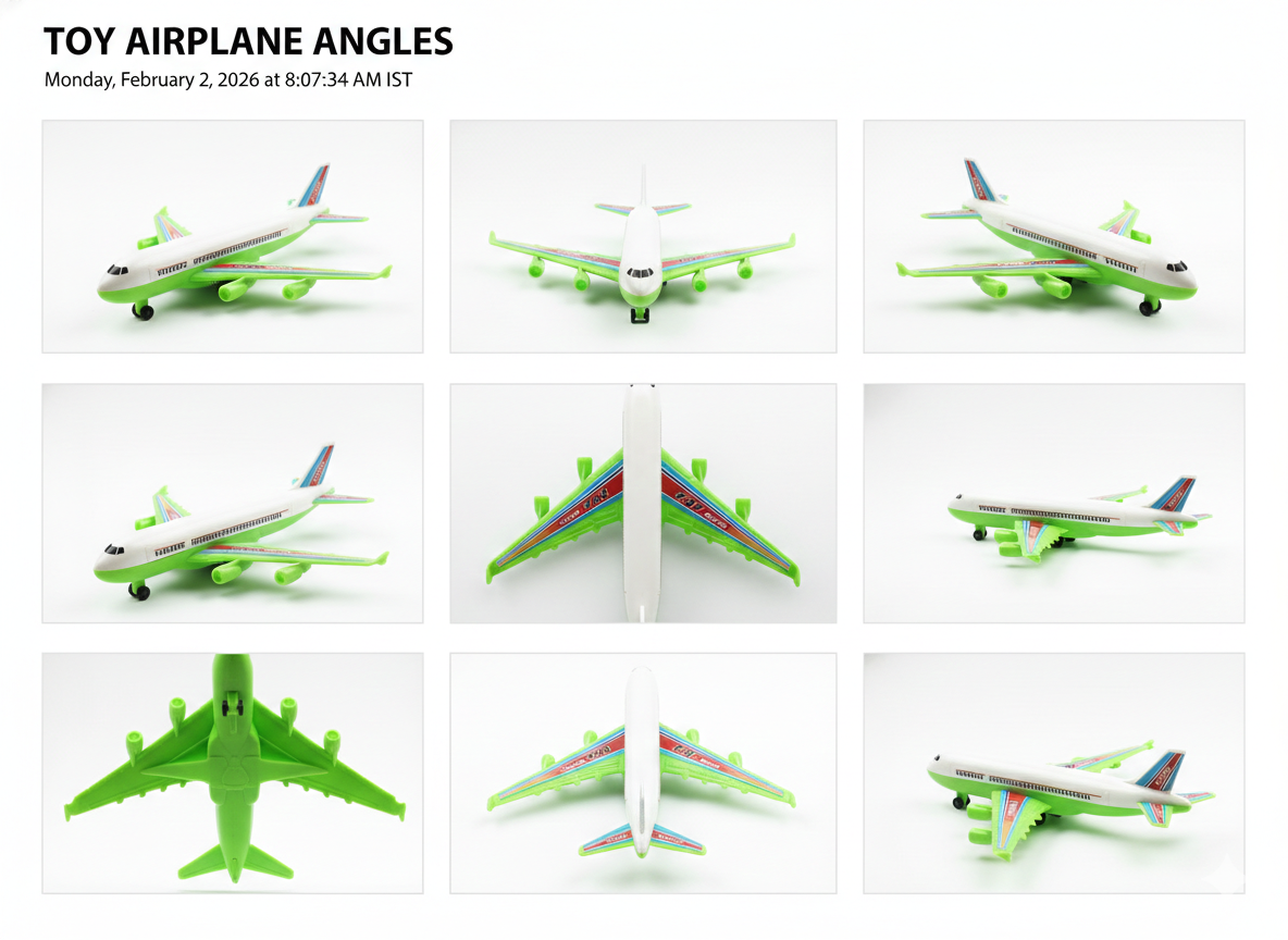 Toy Airplane for Kids | Plastic Aeroplan Toy with Wheels