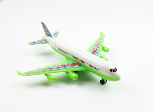 Toy Airplane for Kids | Plastic Aeroplan Toy with Wheels