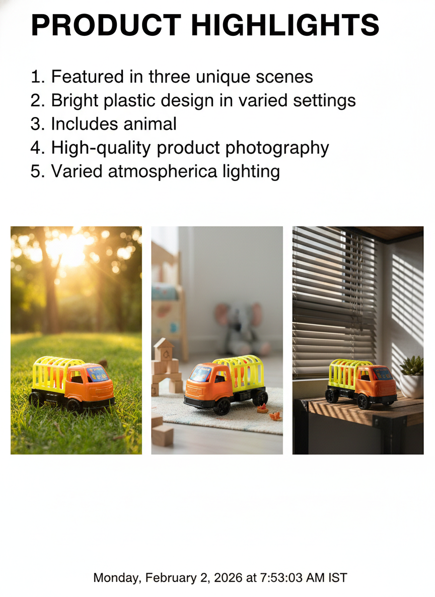 Plastic Cage Truck with Animal Figure | Mini Zoo Carrier Vehicle Toy