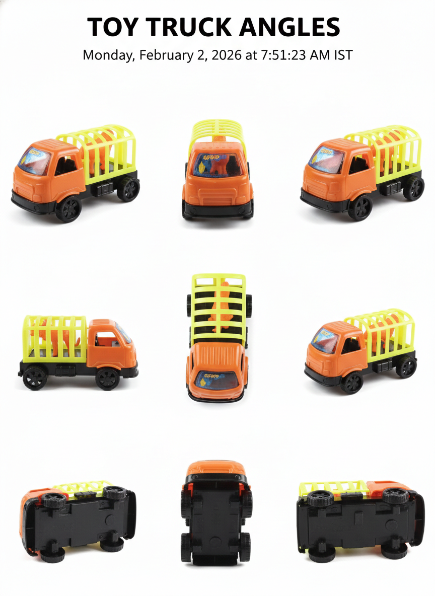 Plastic Cage Truck with Animal Figure | Mini Zoo Carrier Vehicle Toy