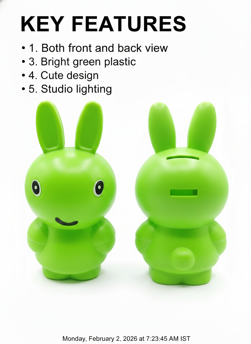 Cute Bunny Coin Bank for Kids 1 peace