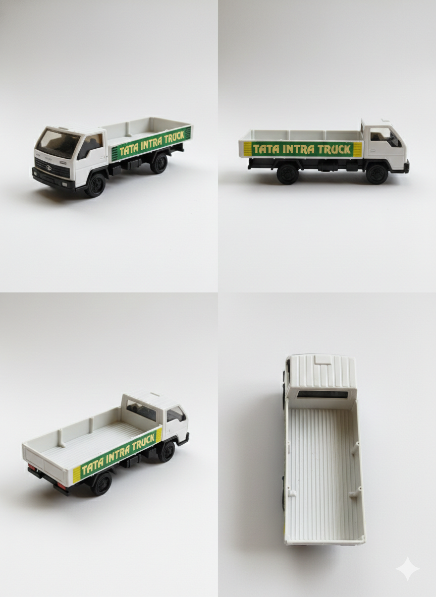 Mini Cargo Truck Toy for Kids | Plastic Transport Truck with Open Loading Bed
