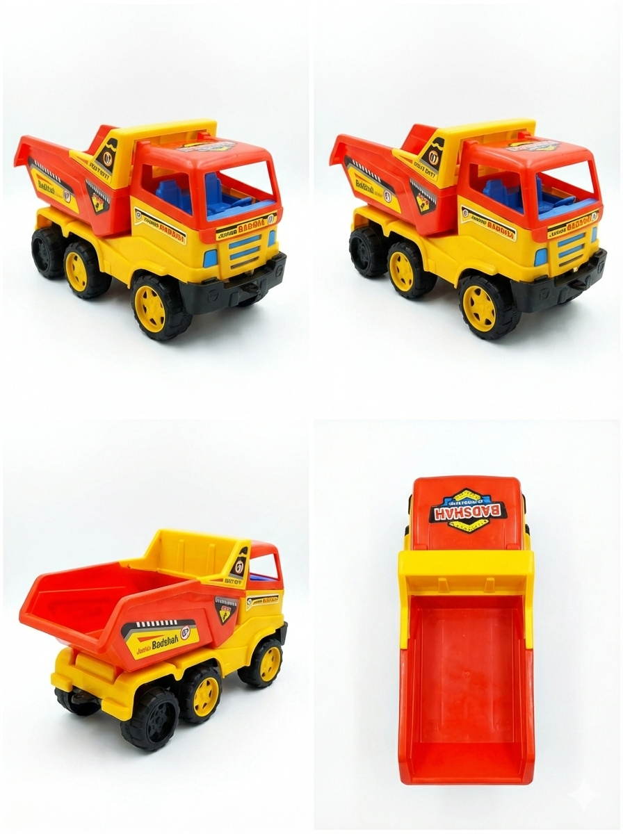 Dumper Truck Toy for Kids | Plastic Construction Dump Truck with Movable Tipping Bed