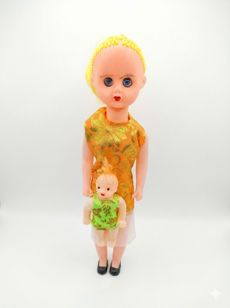 Fashion Doll with Baby Doll Set for Kids | Girls Doll Toy with Shimmer Dress