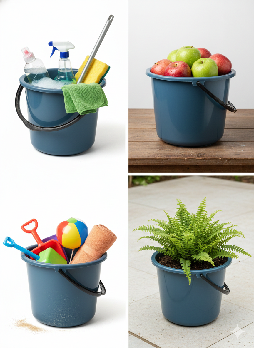 Lightweight Strong Plastic Pail