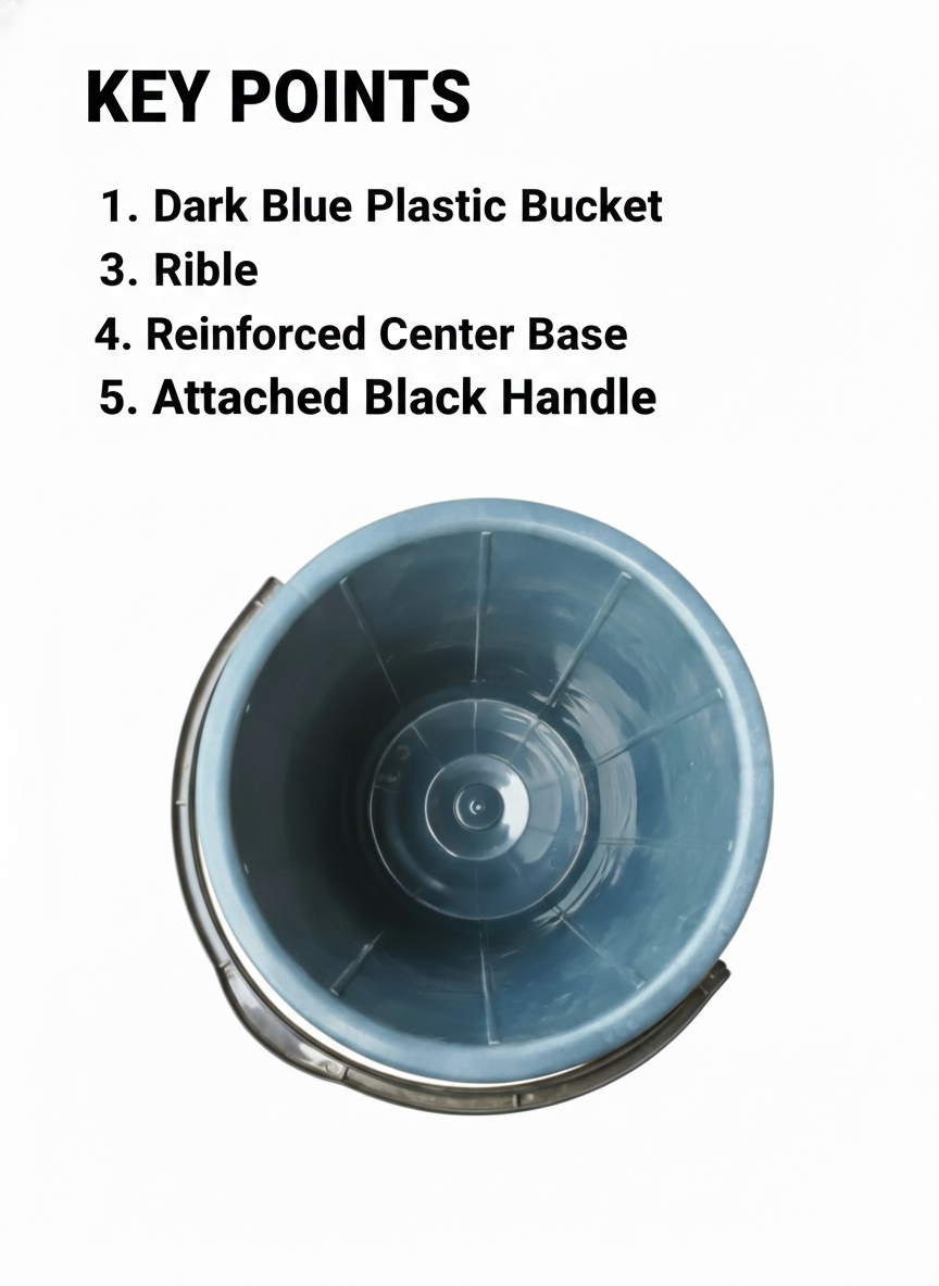 Lightweight Strong Plastic Pail