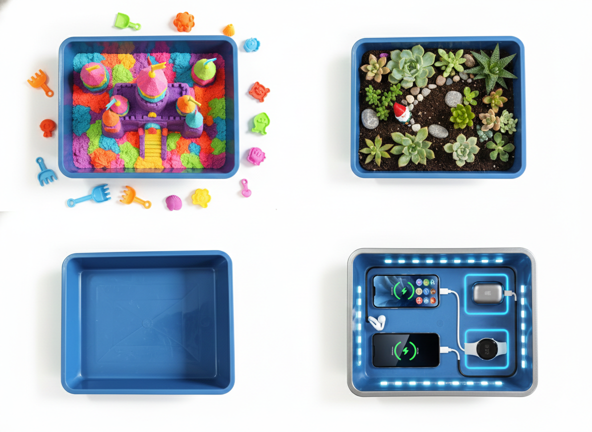 Multipurpose Plastic Storage Tray