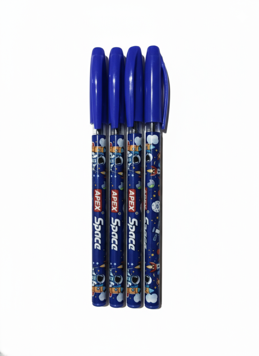 APEX Space Ball Pen Cartoon Space Theme Pens Pack of 5