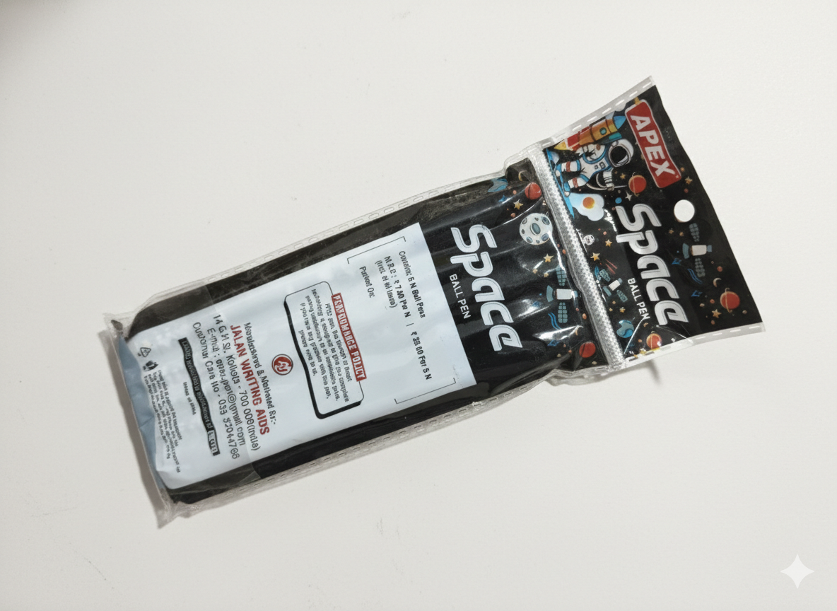 APEX Space Ball Pen Cartoon Space Theme Pens Pack of 5