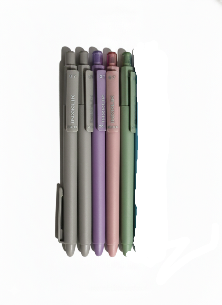 DOMS INXKLIK Ball Point Pen Smooth Writing Blue Ink Pens Pack of 5