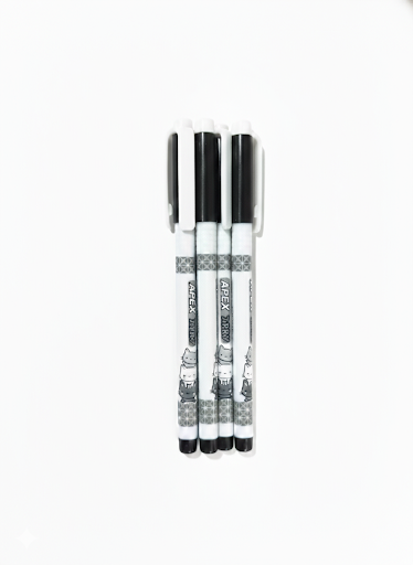 APEX Jerry Ball Pen Pack of 5 | Smooth Writing Black Ink Pens