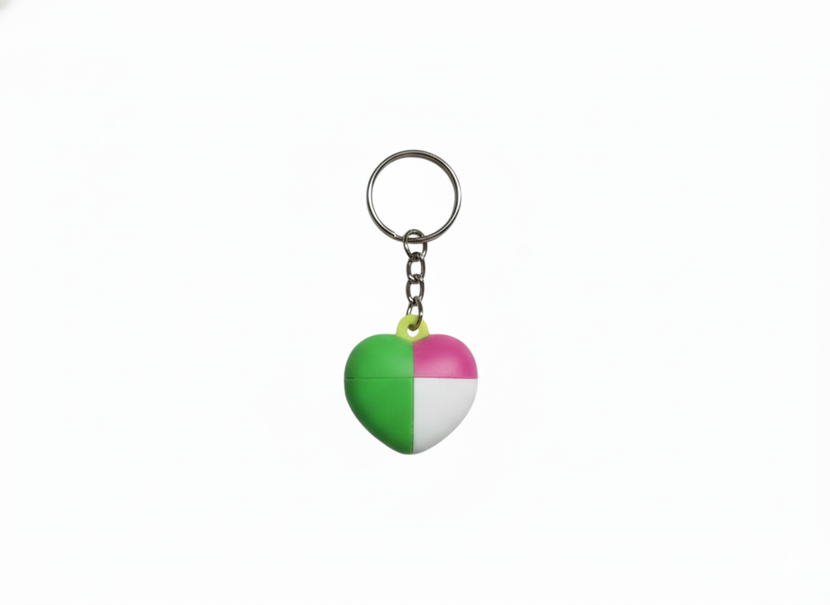 Colorful Heart Keychain for Girls & Women
