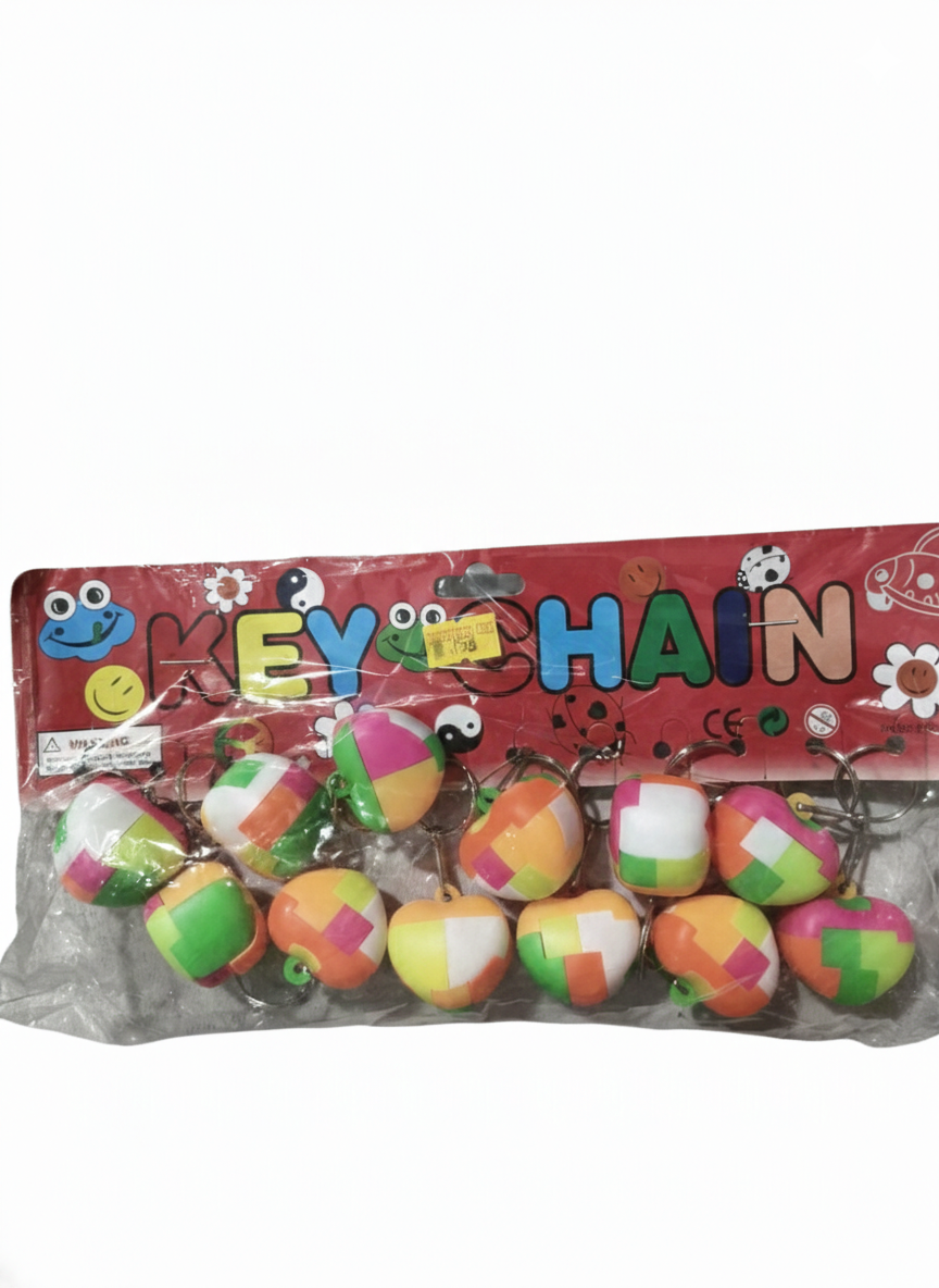 Colorful Heart Keychain for Girls & Women