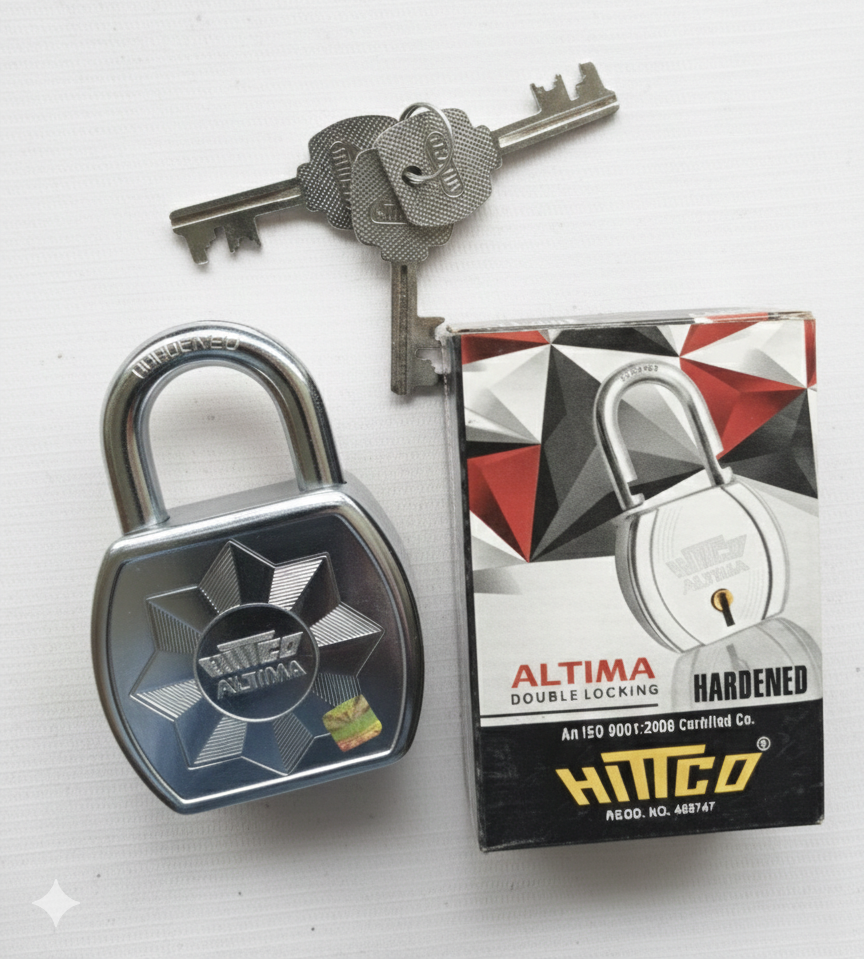 HIGO Altima Heavy Duty Padlock with 3 Keys | Double Locking Mechanism
