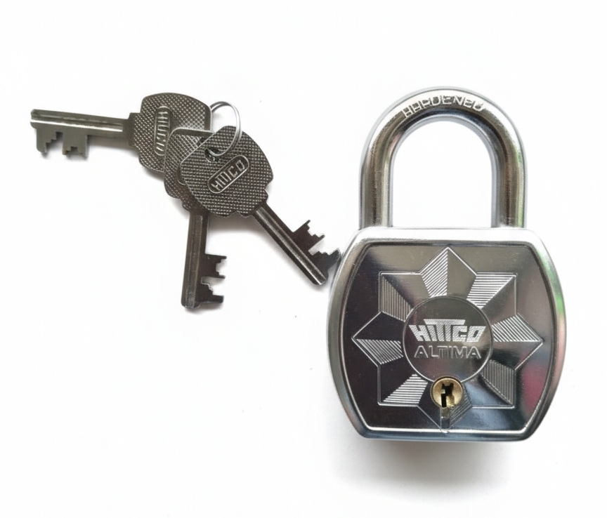 HIGO Altima Heavy Duty Padlock with 3 Keys | Double Locking Mechanism
