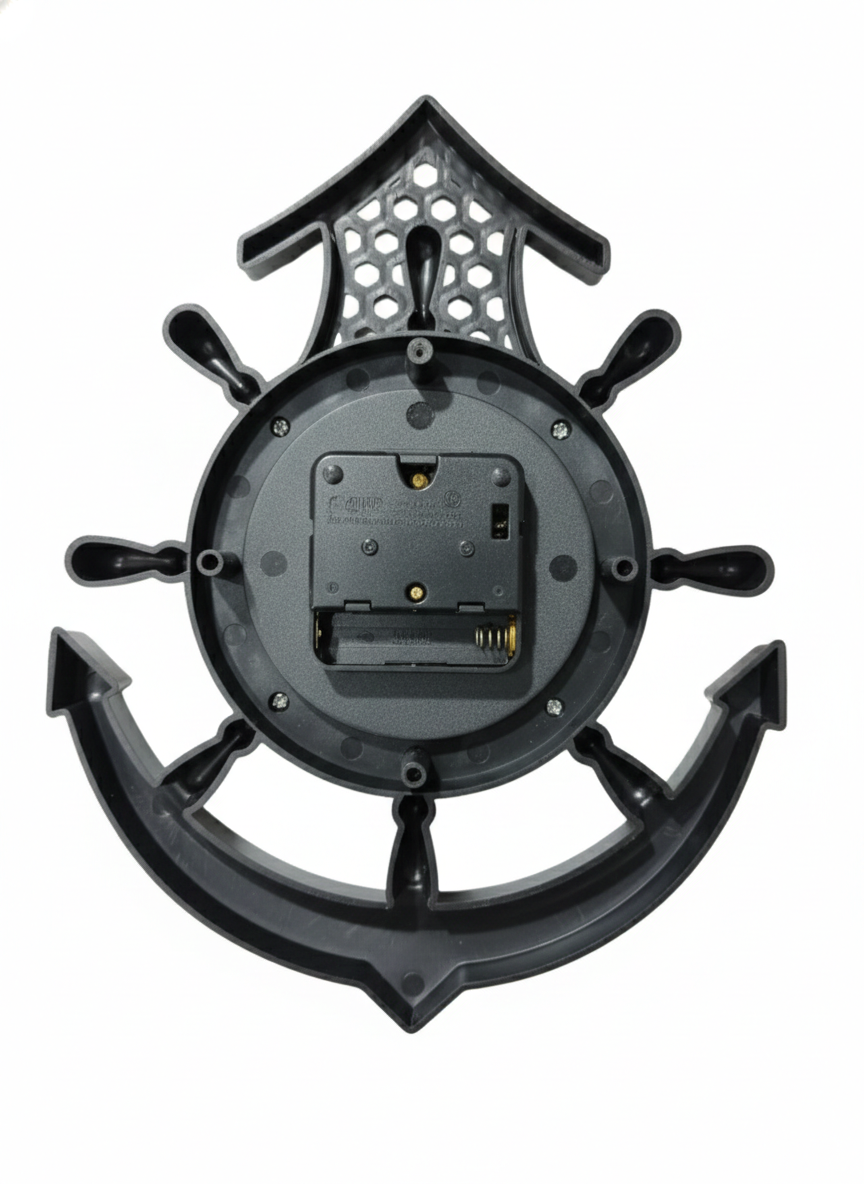 Anchor Design Wooden Wall Clock for Living Room