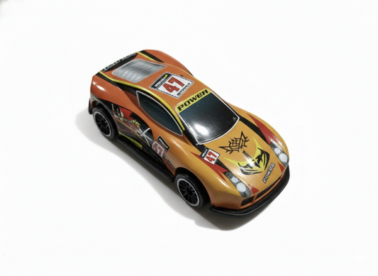 Toy Race Car for Kids | Orange Sports Car Toy with Pull Back Action
