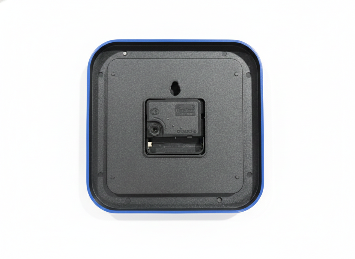 Square Wall Clock for Home & Office | Quartz Analog Clock with Bold Numbers