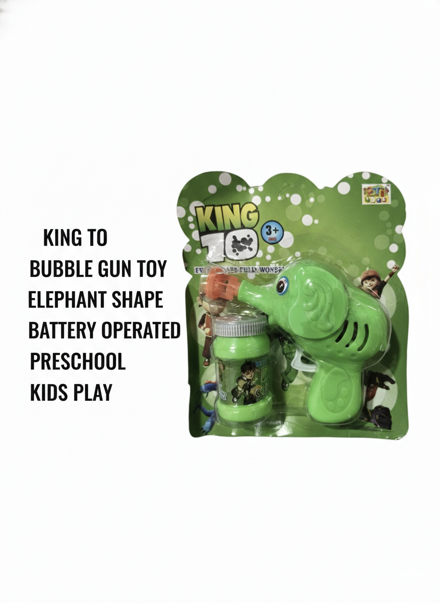 King Toy Elephant Bubble Gun for Kids