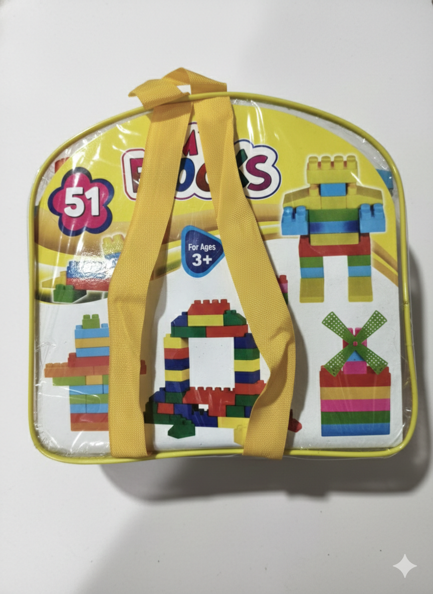 Building Blocks Toy Set 51 Pieces for Kids
