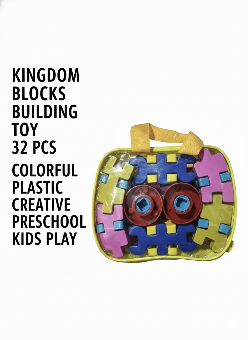 Kingdom Building Blocks Toy Set 32 Pieces