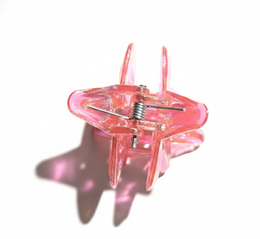 Cute Plastic Floral Hair Clamps Set 12 PEICE