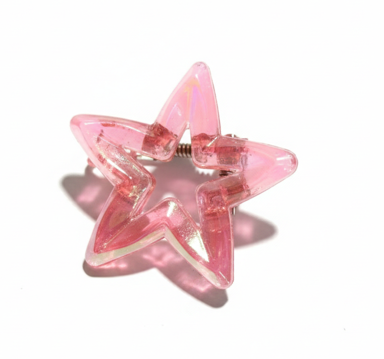 Cute Plastic Floral Hair Clamps Set 12 PEICE
