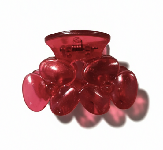 Cute Plastic Floral Hair Clamps Set