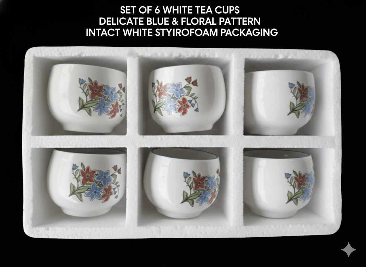 Royal Fine China Mugs Set | Stylish Kitchen & Gift Set