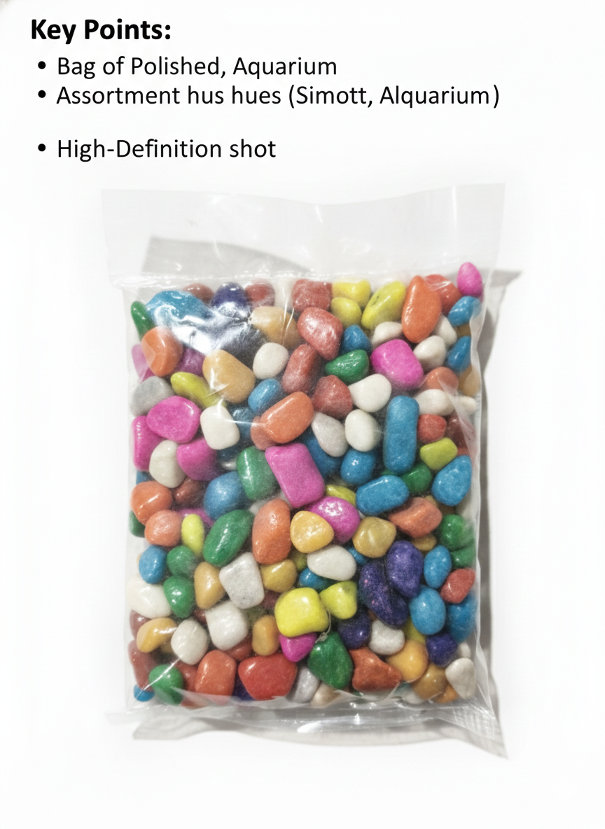 Multicolor Polished Aquarium Pebbles Stones for Fish Tank