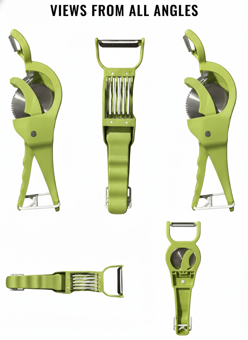 Multi-Functional Kitchen Peeler & Julienne Slicer | 2-in-1 Vegetable Cutter Tool