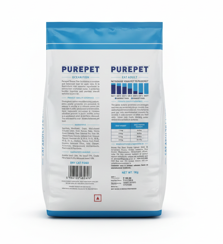 Purepet Adult Cat Food Ocean Fish 1 kg
