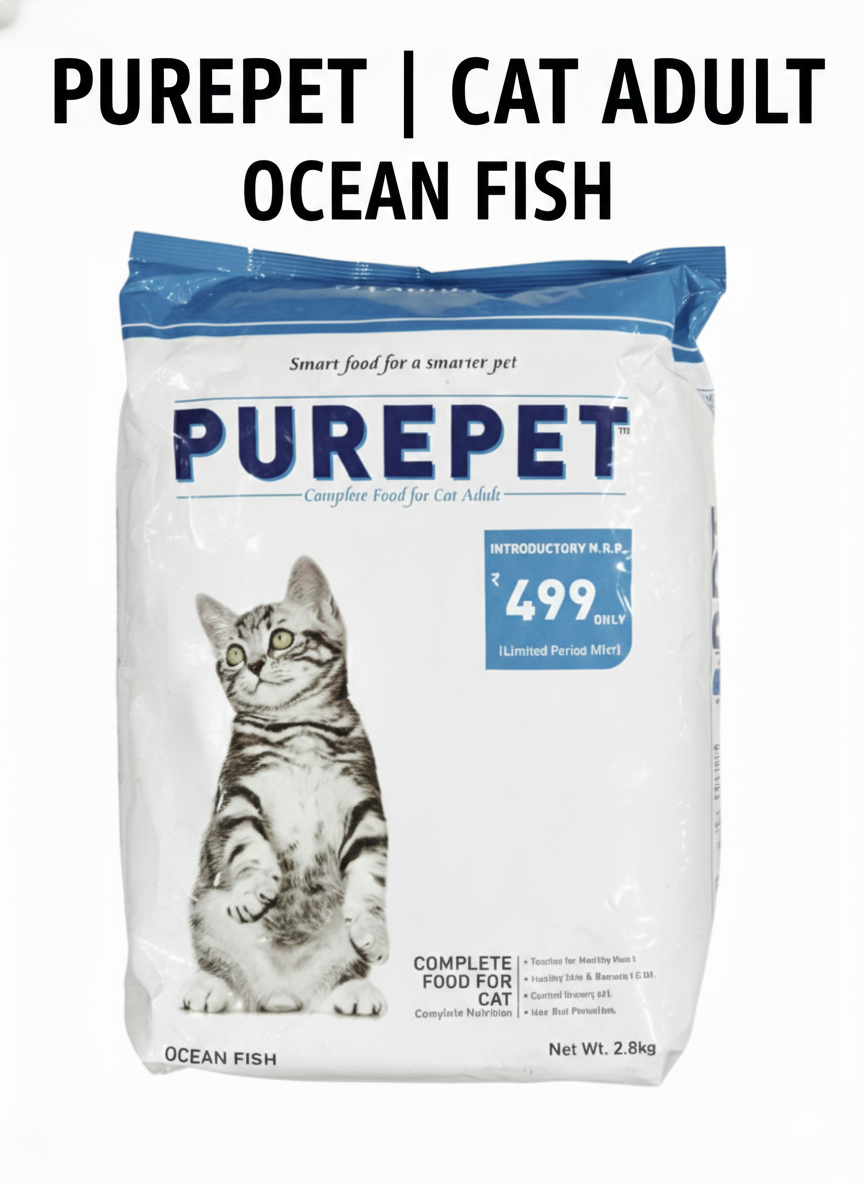 Purepet Adult Cat Food Ocean Fish 1 kg