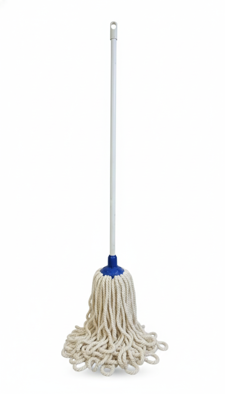 Absorbent Cotton Mop with Long Handle | Heavy Duty Floor Cleaning Mop