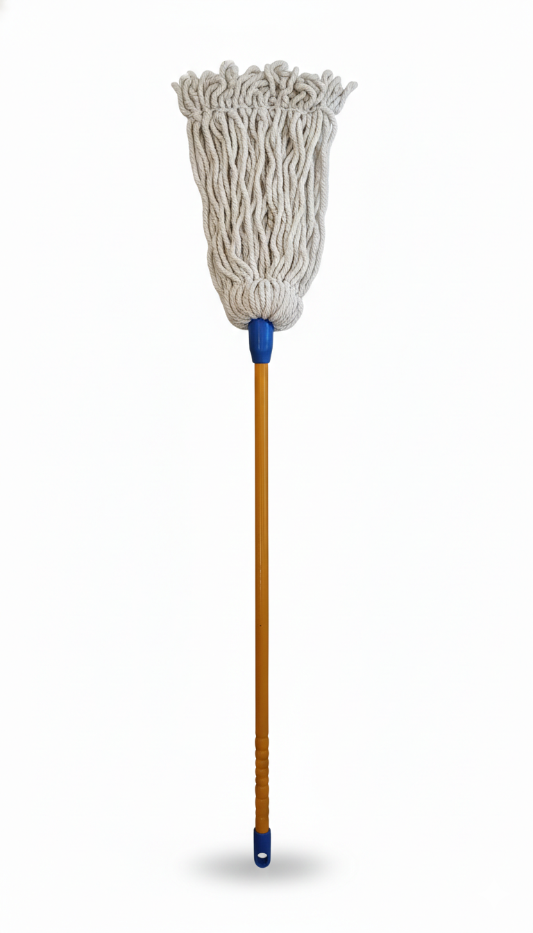 Cotton Floor Mop with Long Metal Handle | Highly Absorbent Cleaning Mop
