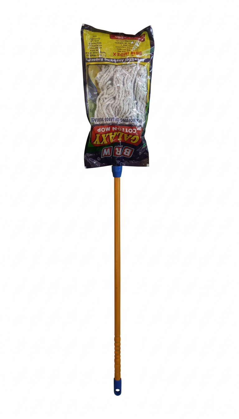 Cotton Floor Mop with Long Metal Handle | Highly Absorbent Cleaning Mop