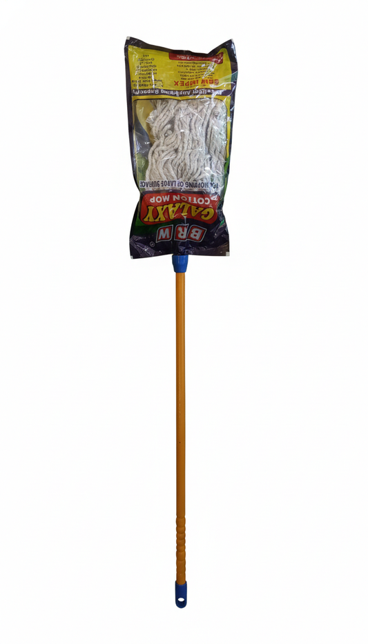 Cotton Floor Mop with Long Metal Handle | Highly Absorbent Cleaning Mop