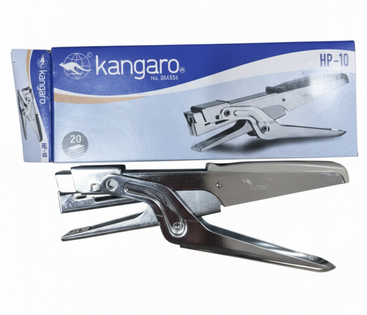 Kangaro HP-10 Plier Type Stapler, Heavy Duty All Metal Stapler for Office, Shop and Packaging Use