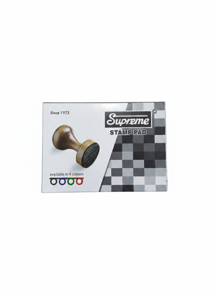 Supreme Stamp Pad for Office, School and Home Use, Ink Pad for Rubber Stamps and Wooden Stamps,